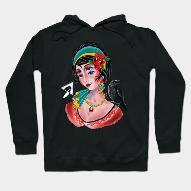 Gypsy Girl Hoodie by Darinstats